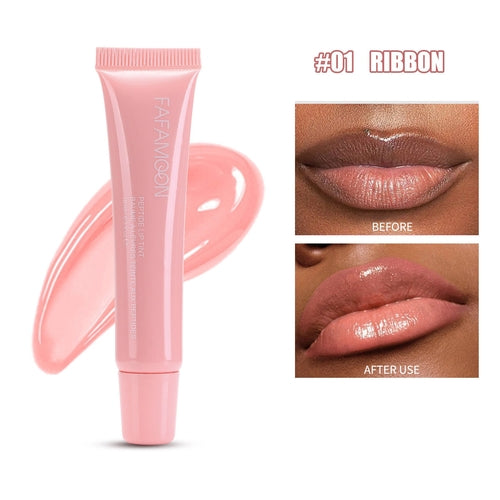 Glossy Lip Glaze Waterproof Long Lasting Lip Gloss Glossy Mirror Tea
