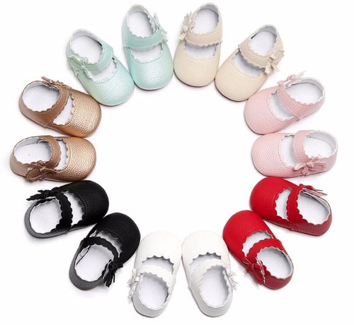 2019 new babe Girls PU leather Baby Moccasins