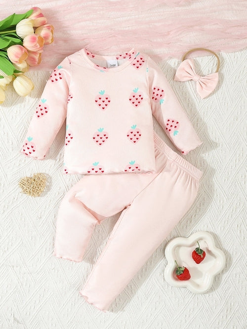 SnugBuds™ – Infant 3-Piece Set (Top + Pants + Hat)
