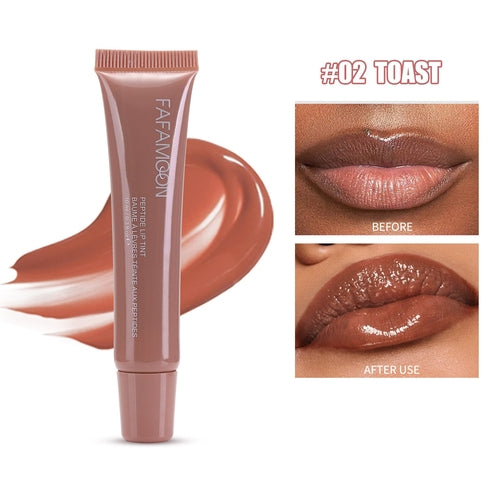 Glossy Lip Glaze Waterproof Long Lasting Lip Gloss Glossy Mirror Tea
