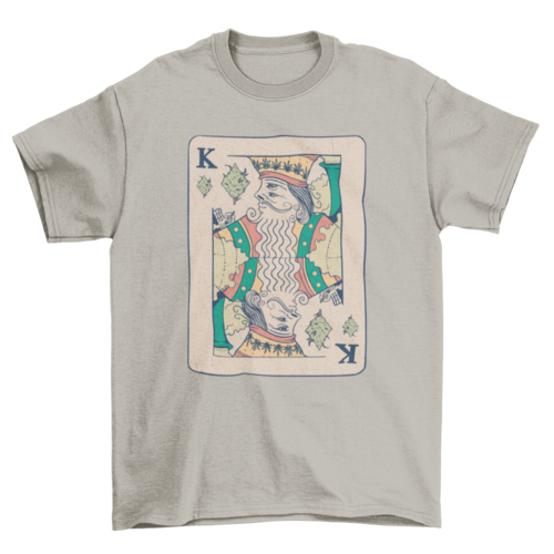 King poker card weed t-shirt