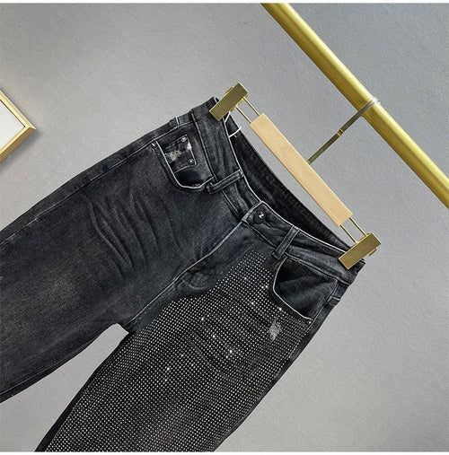 Midnight Spark Rhinestone Jeans – Haute Edition 25