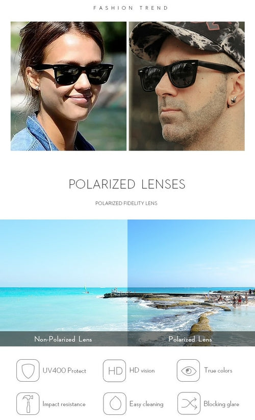 Men Women Fashion Polarized Sunglasses