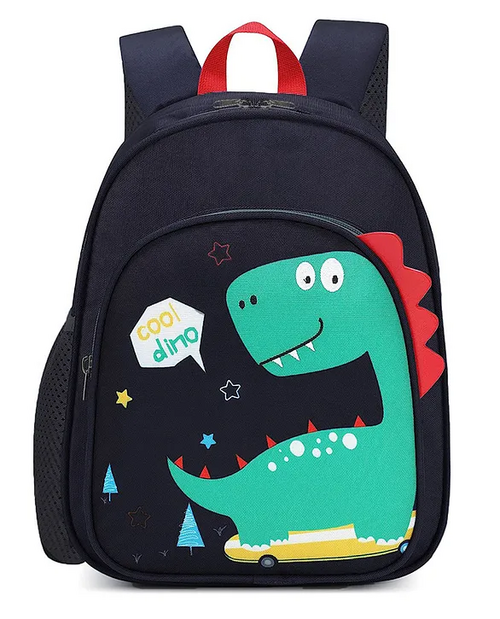 Premium School Blue Cool Dino bag for Kids - 16 Inches