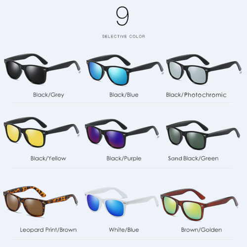 Men Women Fashion Polarized Sunglasses