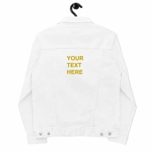 Personalized Embroidered Denim Jacket , Custom Denim Jacket,